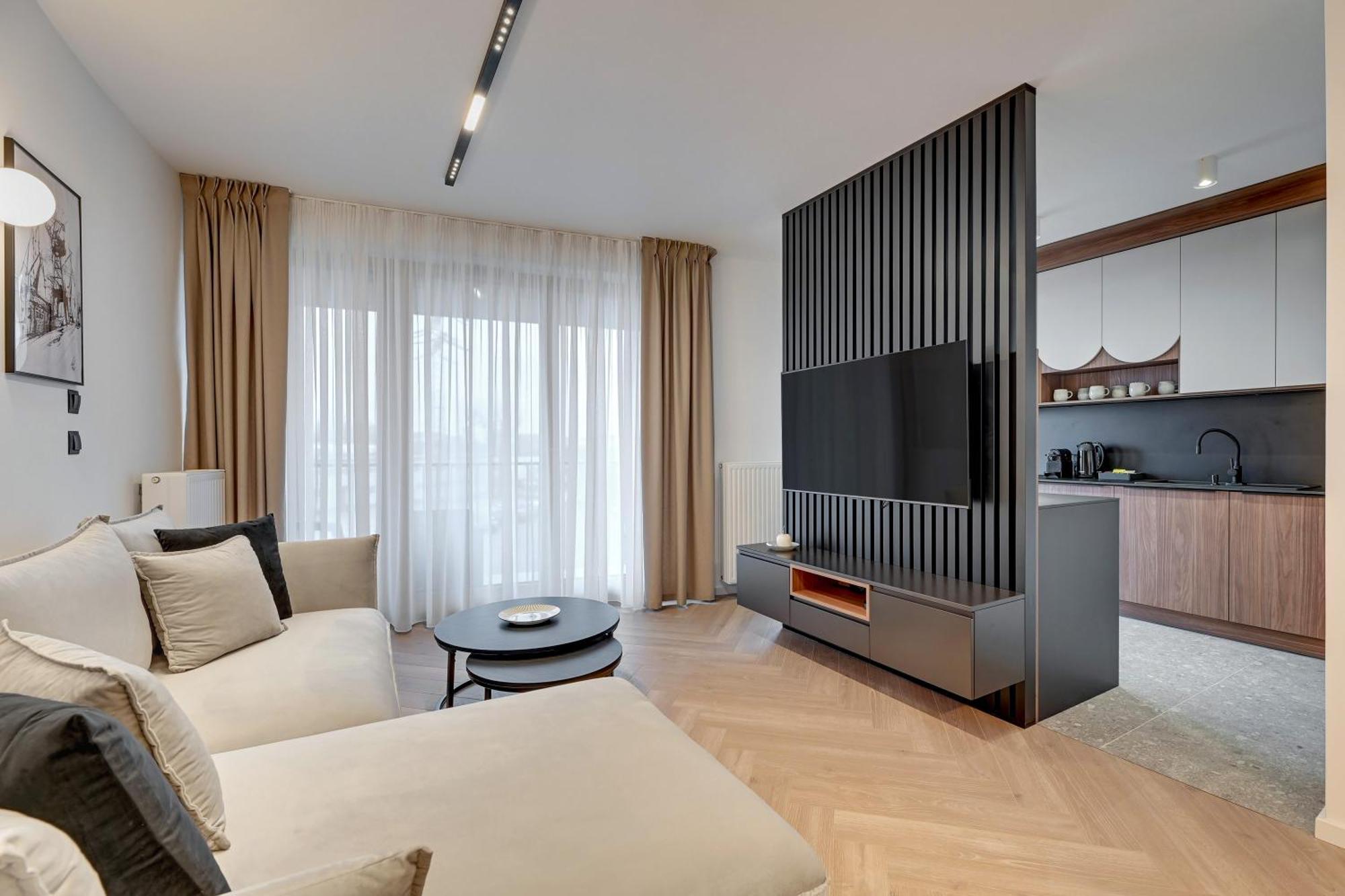 Nadmotlawie Riverside - Gym & Free Parking By Downtown Apartments Gdansk Phòng bức ảnh